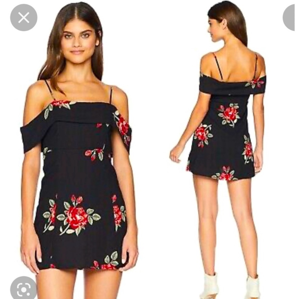 Revolve Amuse Society Rose off the shoulder mini dress with straps